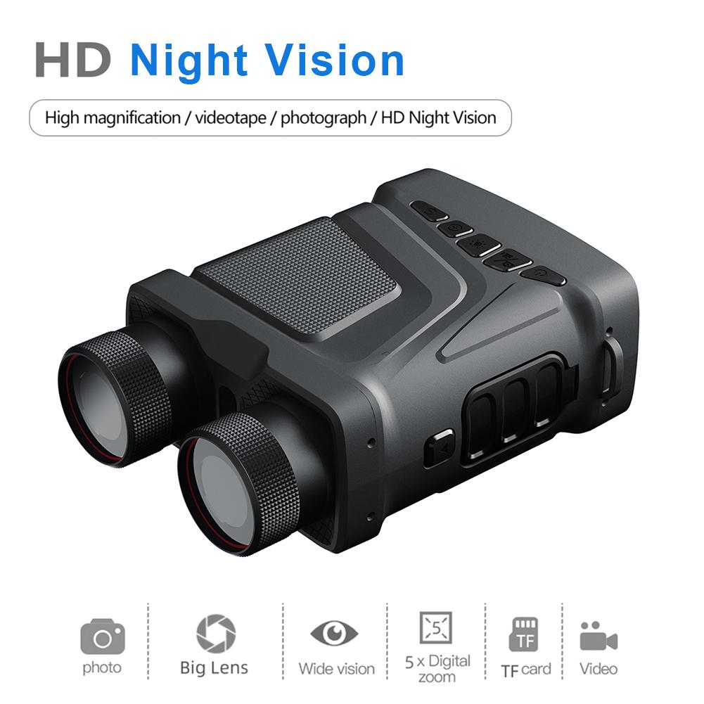 R12 1080p/4k Uhd 10m Pixels Telescope 5x Zoom Digital 300m Infrared Night Vision Binocular For Hunting Camping