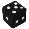 Foot Stool Soft Comfortable Simple Warm Sturdy Base Cube Stool for Home Living Room Bedroom Black