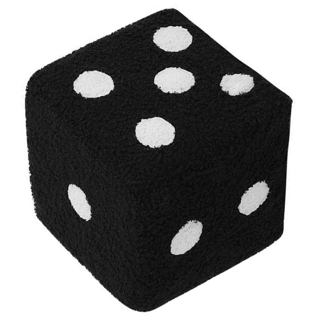 Foot Stool Soft Comfortable Simple Warm Sturdy Base Cube Stool for Home Living Room Bedroom Black