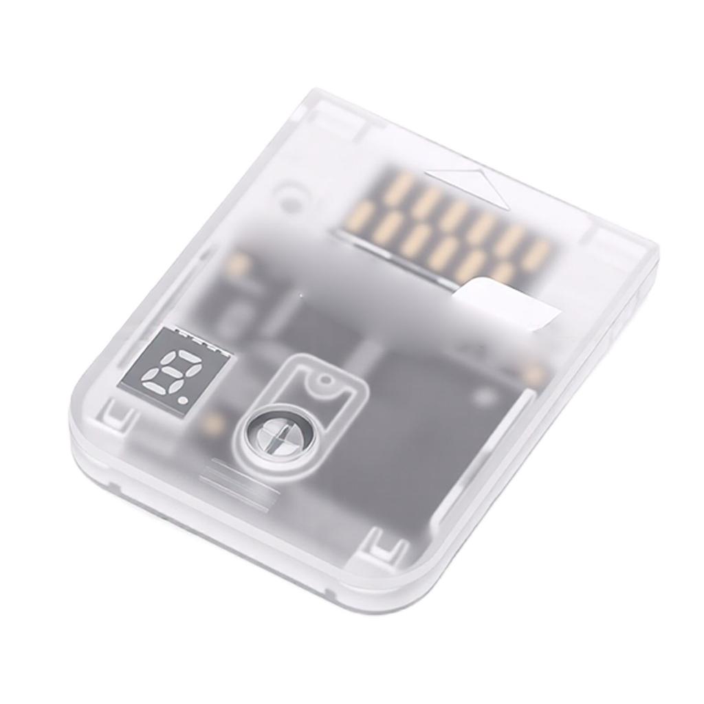 128MB Speicherkarte Passend für Wii RVL 001 Spielkonsole Gaming-Speicherkarte mit LED-Digitalanzeige Transparent