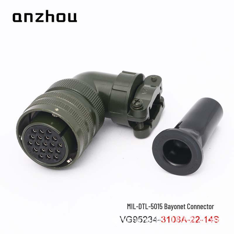 19-Pin Military Standard Aviation Bayonet Connector VG95234-22-14P