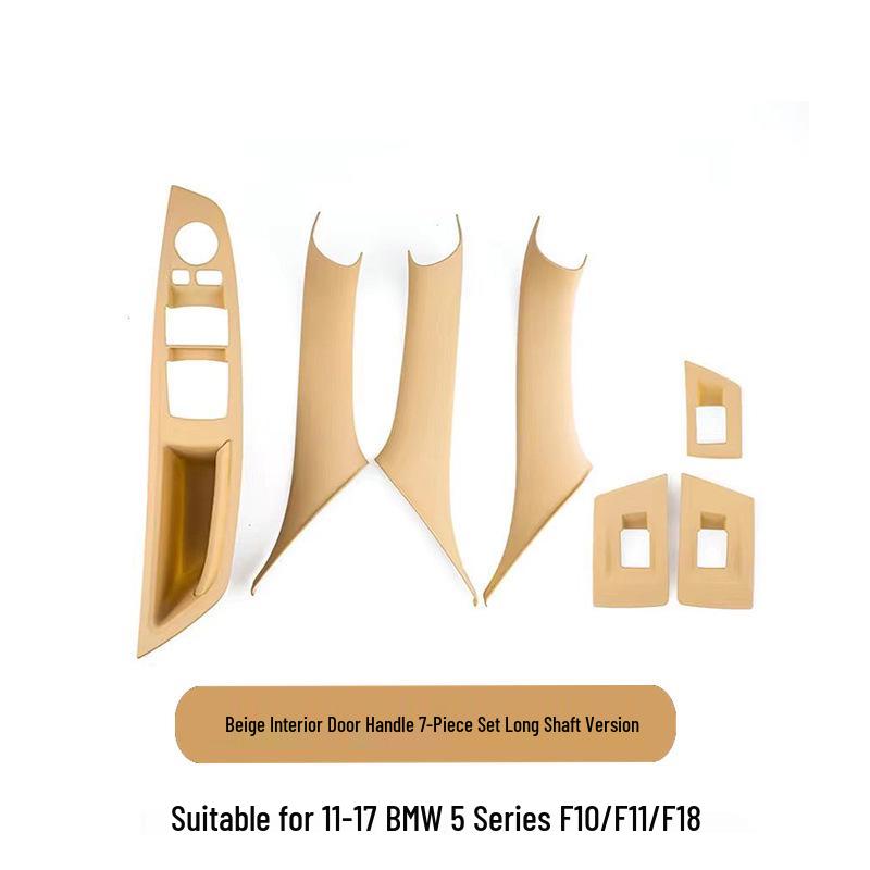 BMW 5 Series Interior Door Pull Handle Protective Cover Trim Sticker for 520/525/528/530 Models.