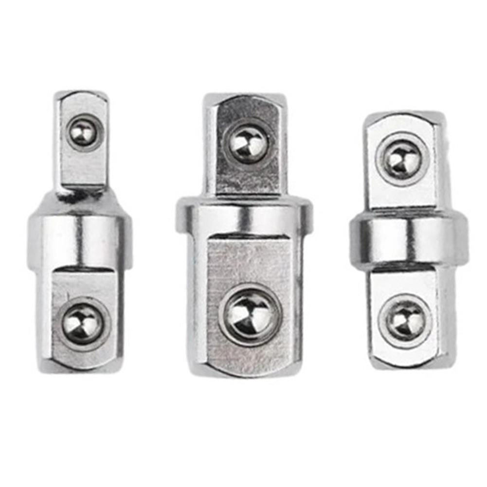 

3pcs Double Square Head Ratchet Wrench Socket Adapter Converter Reducer Set 1/4 3/8 1/2 Ratchet Wrench Socket Adapter Hand Tool