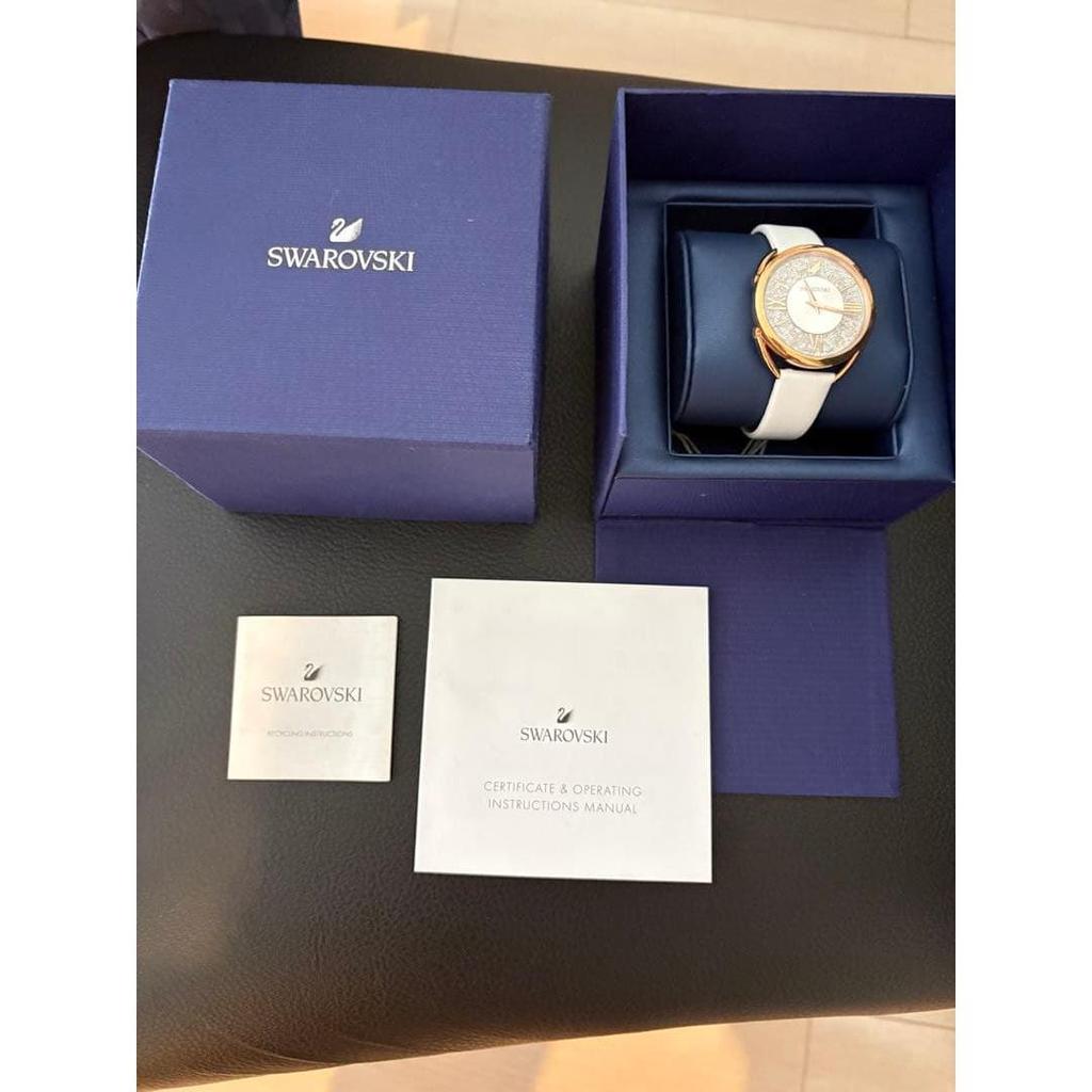 Used [Good condition] SWAROVSKI watch body rose gold white