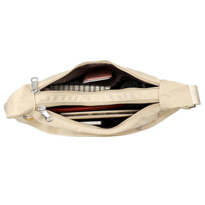 Casual Nylon Womens Shoulder Bag Fashion Simple College Style Crossbody Bag Large Capacity Designer Ladies Handbag Purse