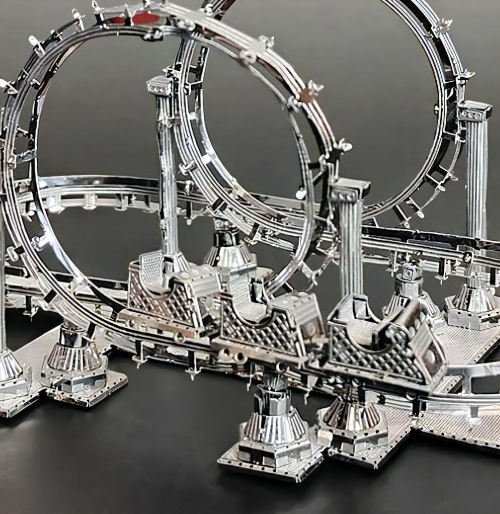 TOKIX 3D Craft Kit: Roller Coaster (with tools)