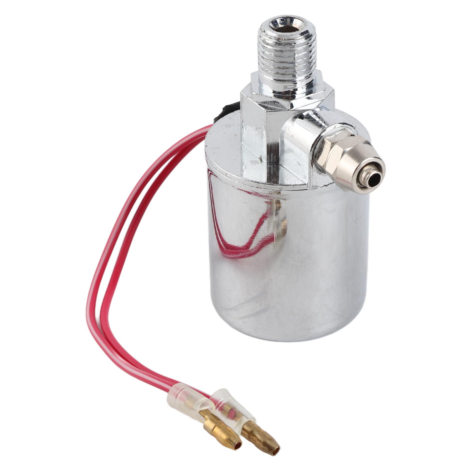 

1 4in NPT 12V 24V Universal Electric Air Valve 200PSI Solenoid Valve for 1 4in OD Hose for Vehicle Motorcycle Air Horn срібний