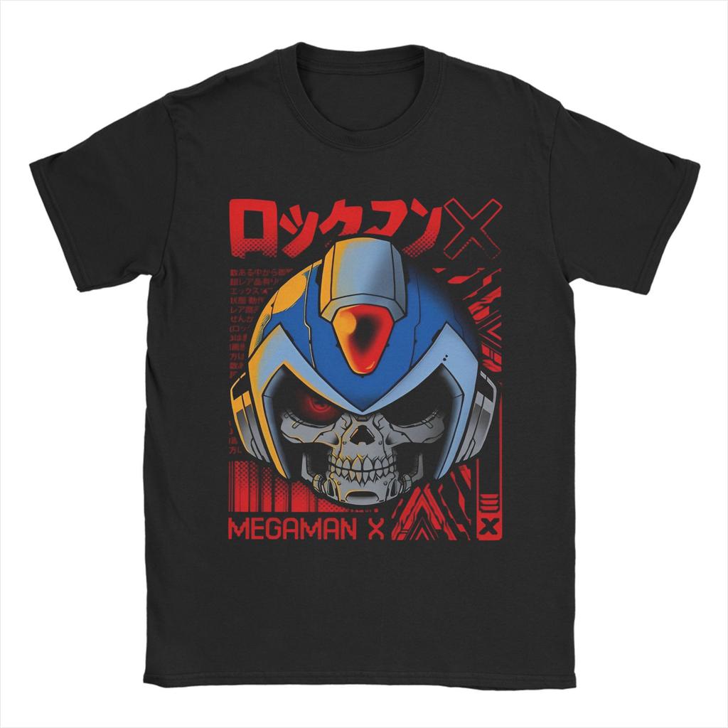 Streetwear Megaman X Zero Art T-Shirt For Men Women O-neck Short Sleeve Tops Shirts  Cotton Summer Clothing