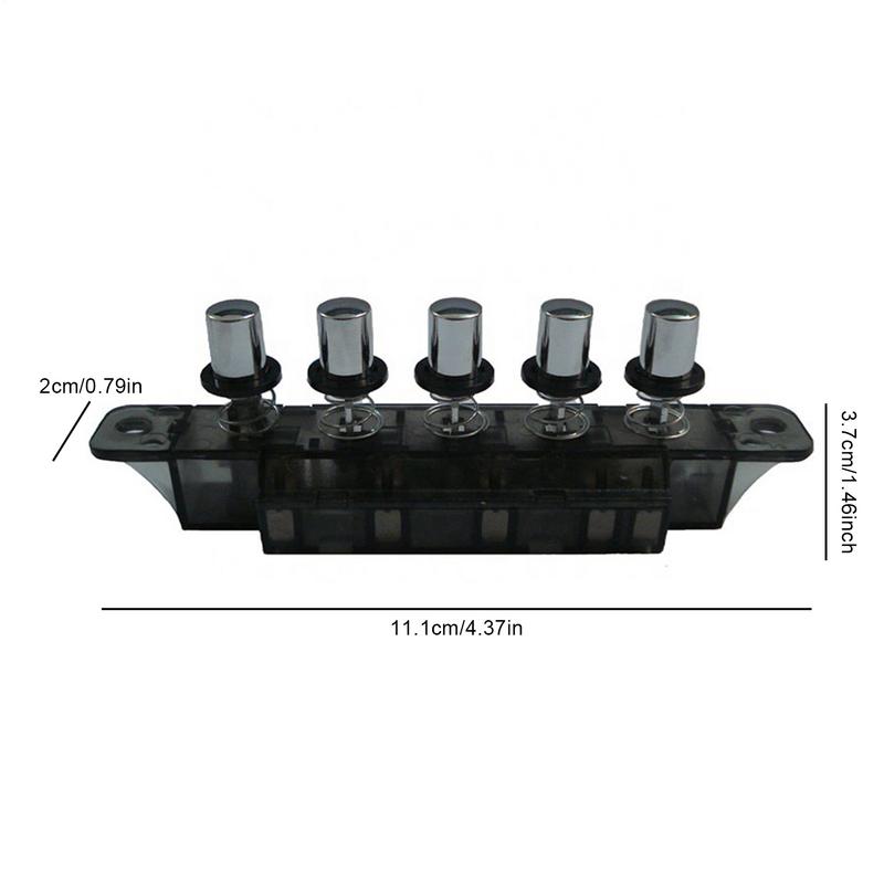 250V 4A Five-key Pushbutton Piano Type Key Board Switch Power Switches Button For Range Hood Kitchen Appliances