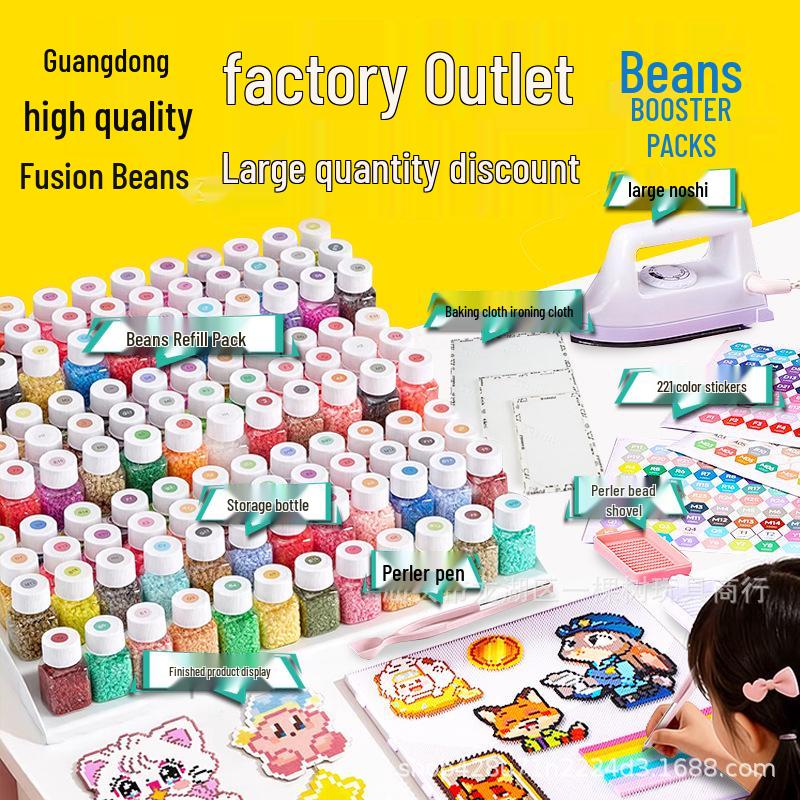 Small Bead Refill Pack: Fusion 2.6mm High Quality Beads, COCO House, 221 Colors Full Set.