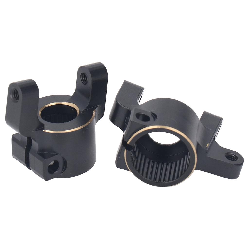 2PCS Front C Hub Carrier Brass Solid Construction Steering Knuckle Carriers for Axial SCX10 II AR44