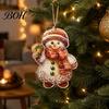 Decorative Christmas Window Displays 12/24/36Pcs Gingerbread Outdoor Decorations, Hanging Ornaments, 2D Double Sided Rustic Tree Decor Xmas for Office