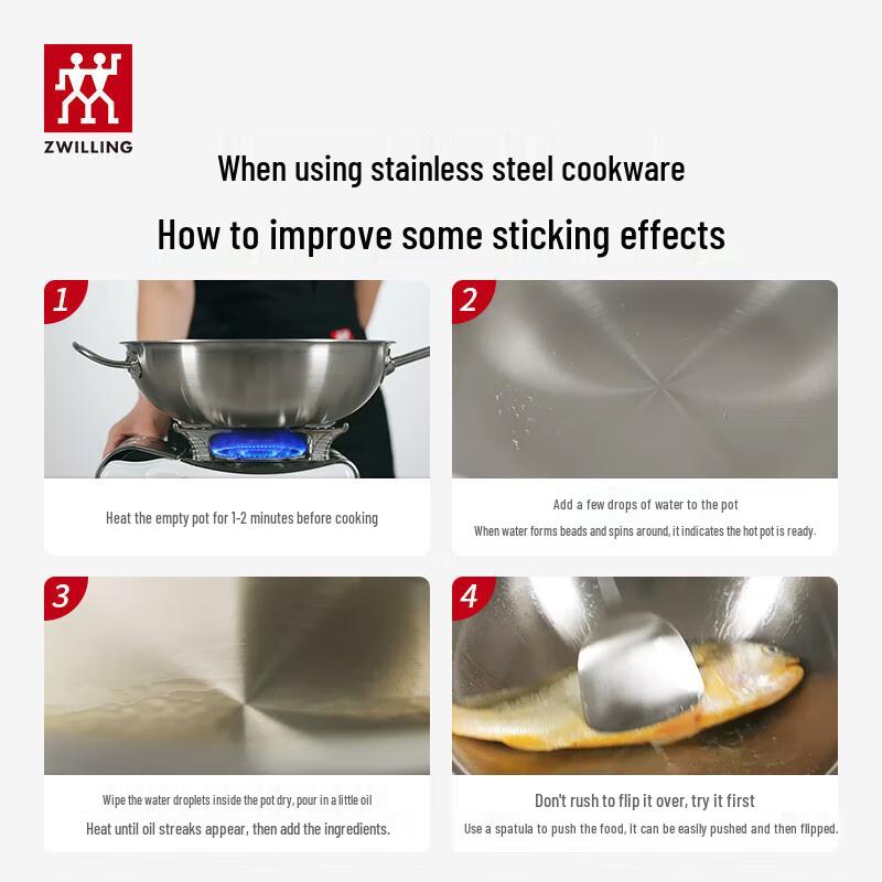 Zwilling Stainless Steel Wok