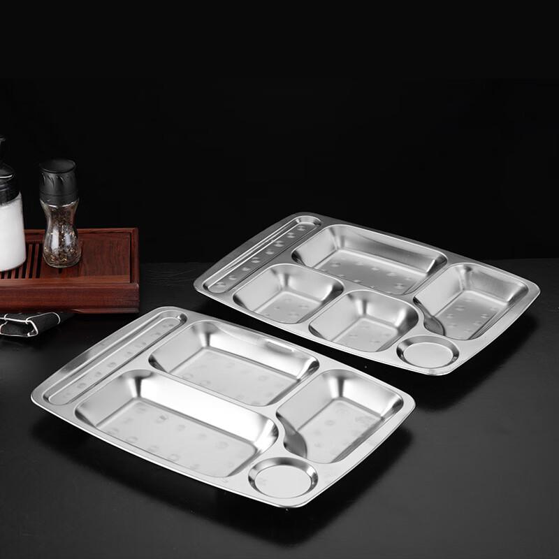 ARKIE 304 Stainless Steel Partitioned Meal Tray