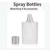 50ml/30ml/ Screw Top Sandblasted Glass Perfume Bottle Liquid Spray Bottle Empty Dispenser Bottle Empty Makeup Fine Mist Bottles