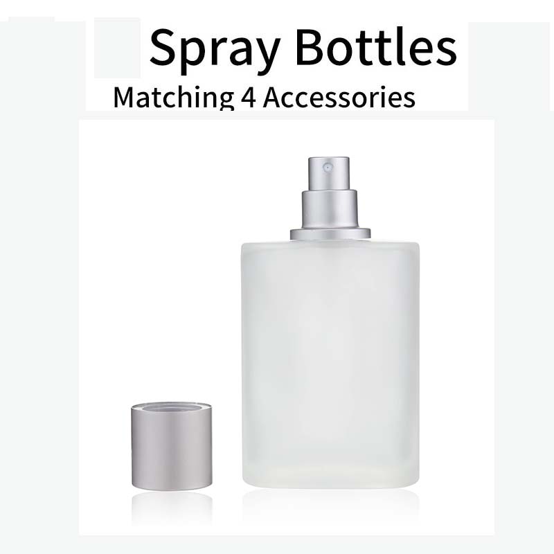50ml/30ml/ Screw Top Sandblasted Glass Perfume Bottle Liquid Spray Bottle Empty Dispenser Bottle Empty Makeup Fine Mist Bottles