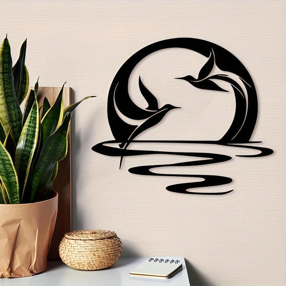 Metal Wall Decor Coastal Sun Weather Resistant Iron Nautical Art Beach House Gift