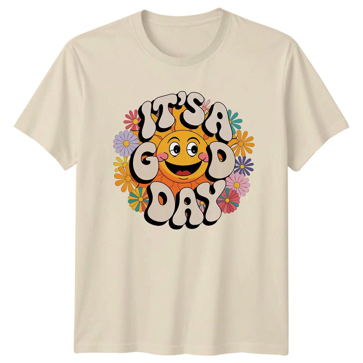 It s A Good Day T-Shirt Retro Sun Motivational Graphic Tee XXXL