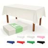 6Pcs Disposable Tablecloth Waterproof and Oil-proof Rectangular Solid Color Tablecloth Birthday Party Thickened and Simple