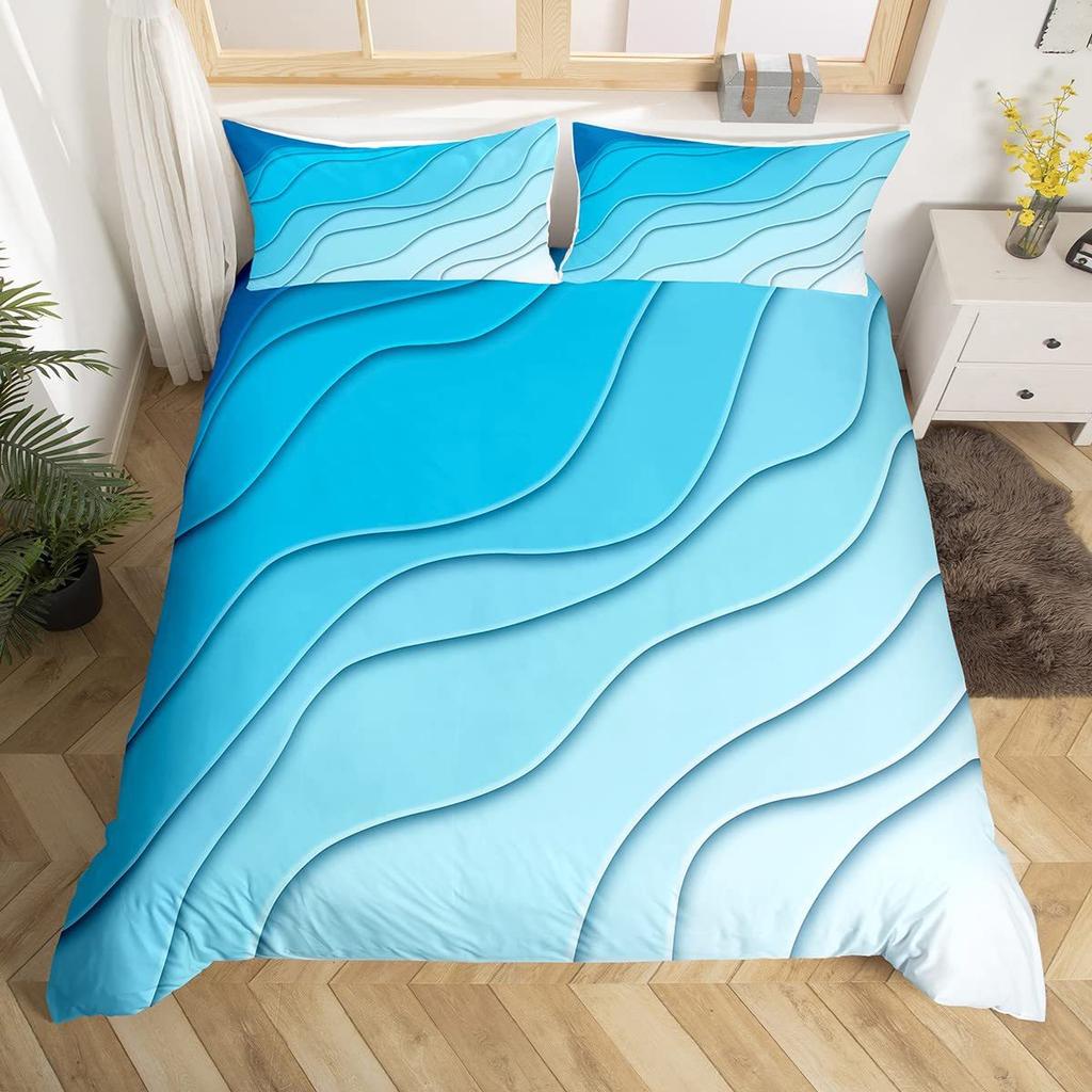 Romantic Theme Red Rose Three-Piece Quilt Cover 3D Digital Printing Bedding Set Bed Cover