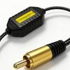 1080P Video Ground Looping Isolator Inlines Noise Filter for Analog Video Wiring, Backup Camera Installations and CCTV Signal Way