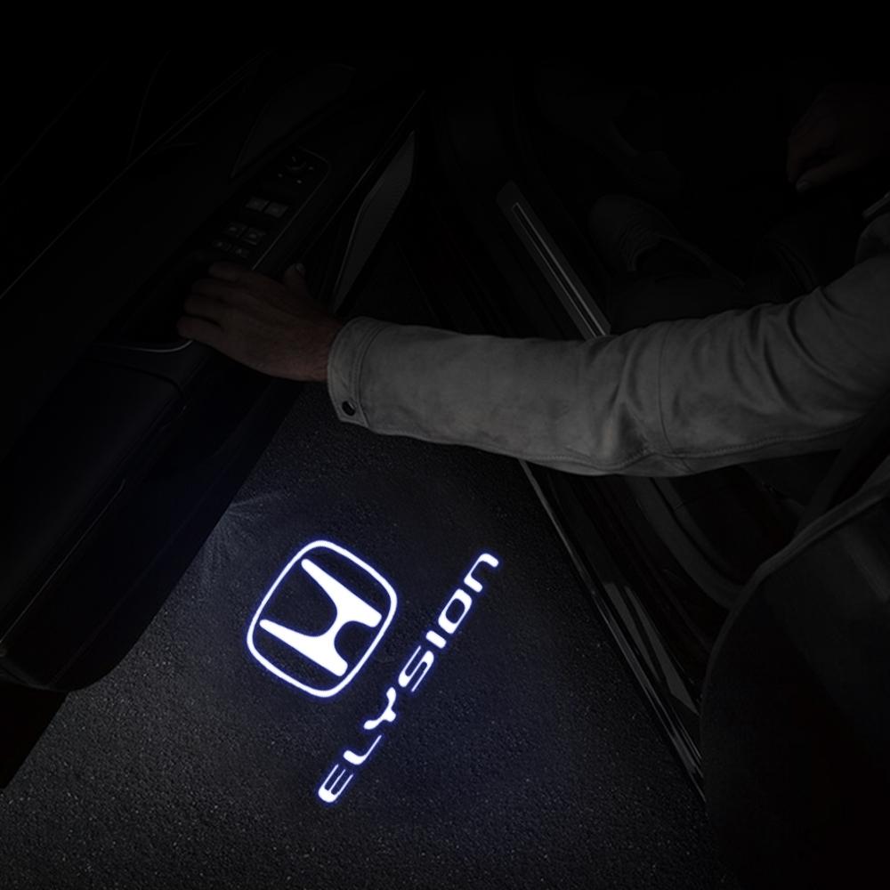 For Honda Acc02pcs/set For Honda Accord Odyssey Elysion CR-Z Spirior Auto Accessories Car Door Welcome Light Led HD Projector Lamp