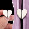 Heart-Shaped Magnetic Curtain Buckle - Strong Metal Closure & Light Leak Prevention