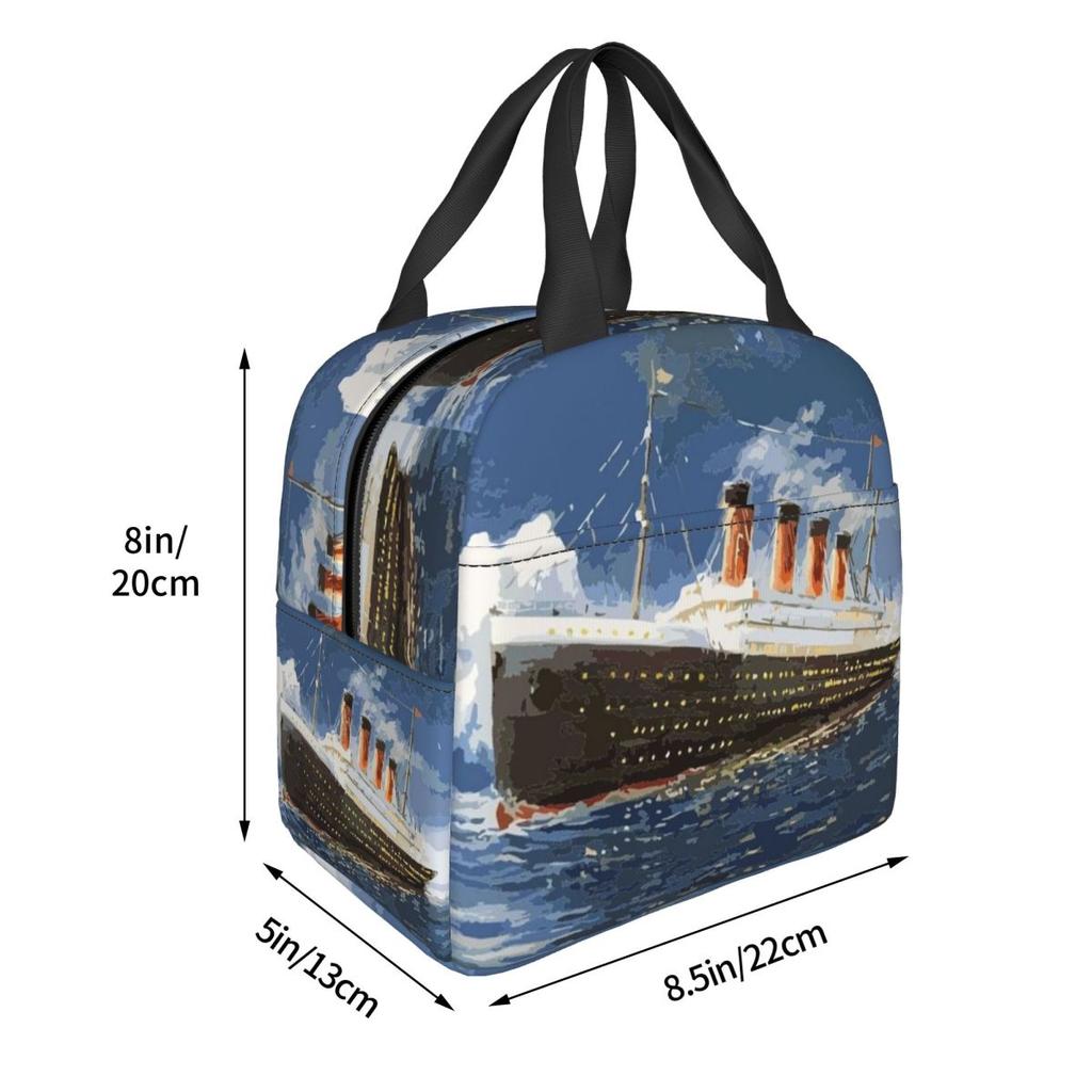 The Most Popular Ship Of All Times, Titanic. Insulated Lunch Bag for Kids School Cooler Thermal Food Box Tote Lunch Boxes