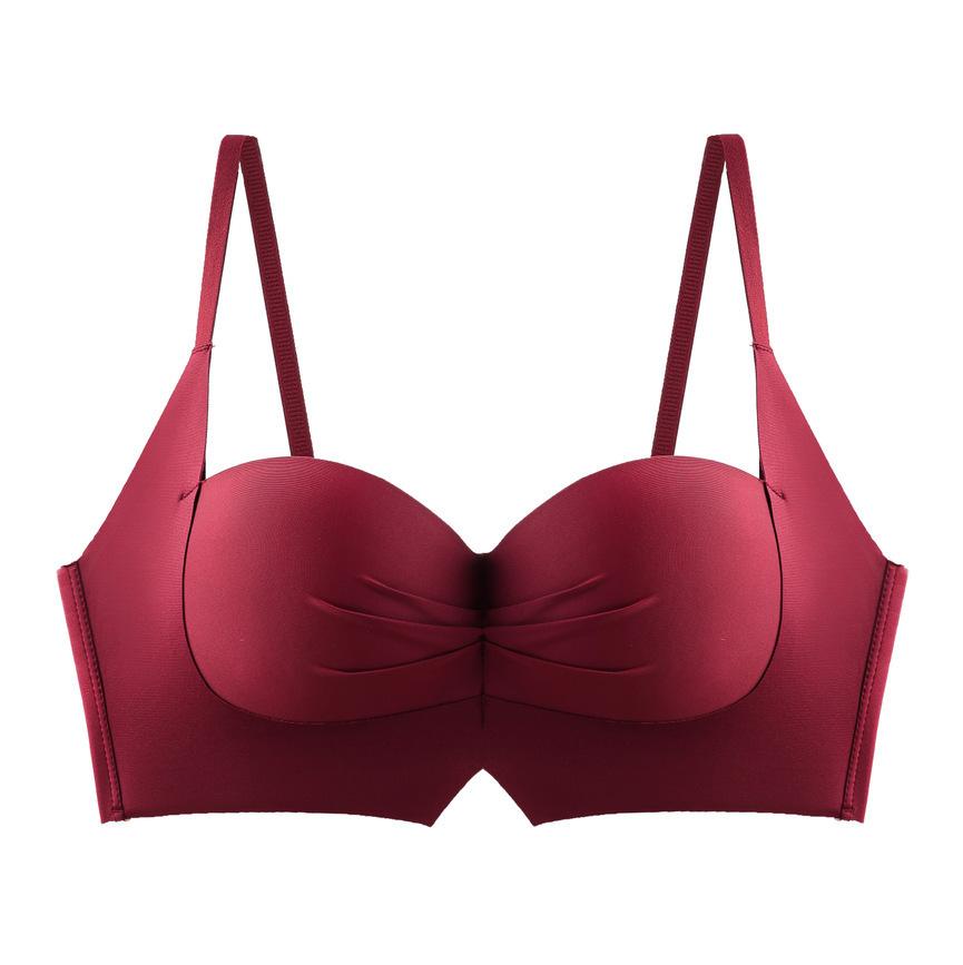 Half cup comic chest underwear women's small breasts gather and show large three-dimensional seamless upper support thickened bra underwear women