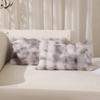 Bubble Velvet Imitation Bunny Fur Solid Color Tie-dye Plush Living Room Sofa Pillow Bubble Fur Cushion Home Textile Decoration