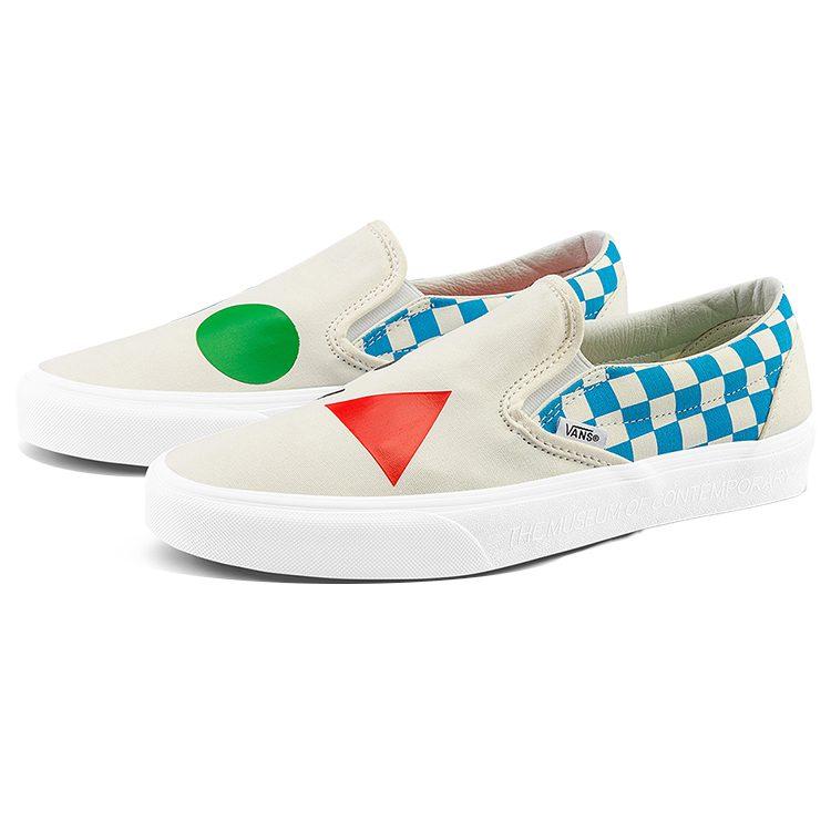 Slip-On Moca X Slip-On Classic Vans 'Checkerboard - Cyan' VN000XG88MY