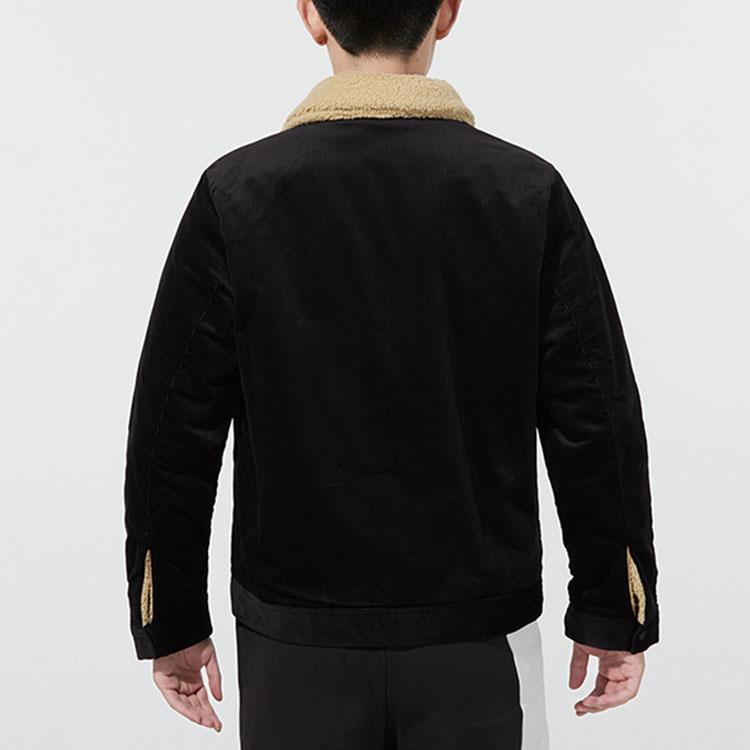 Puma Jachetă reversabilă fleece din velur cu logo brodat Jachetă pentru bărbați negru 534751-01