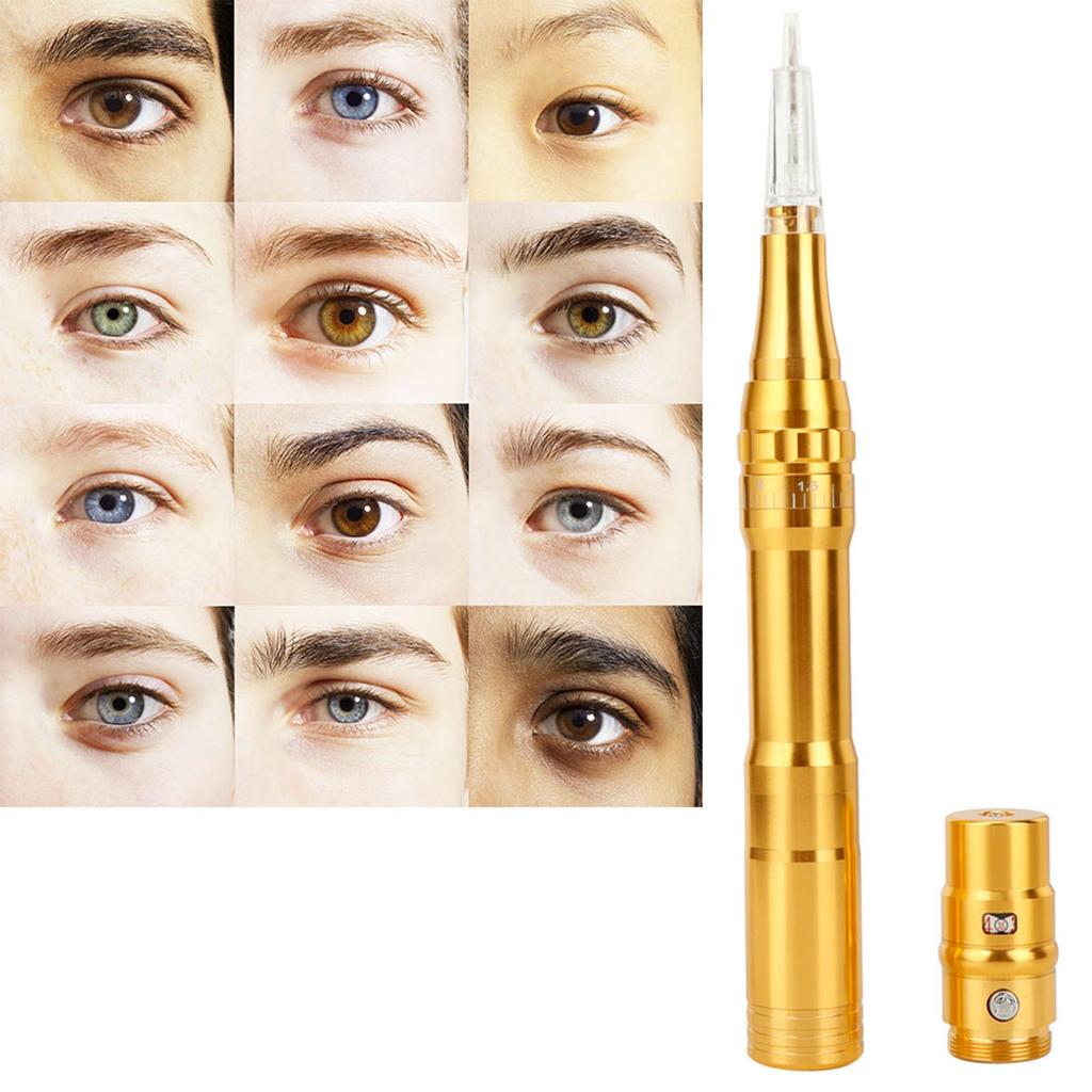 Semi Permanent Microblading Makeup Machine Eyebrow Lip Tattoo Pen 95- Gold