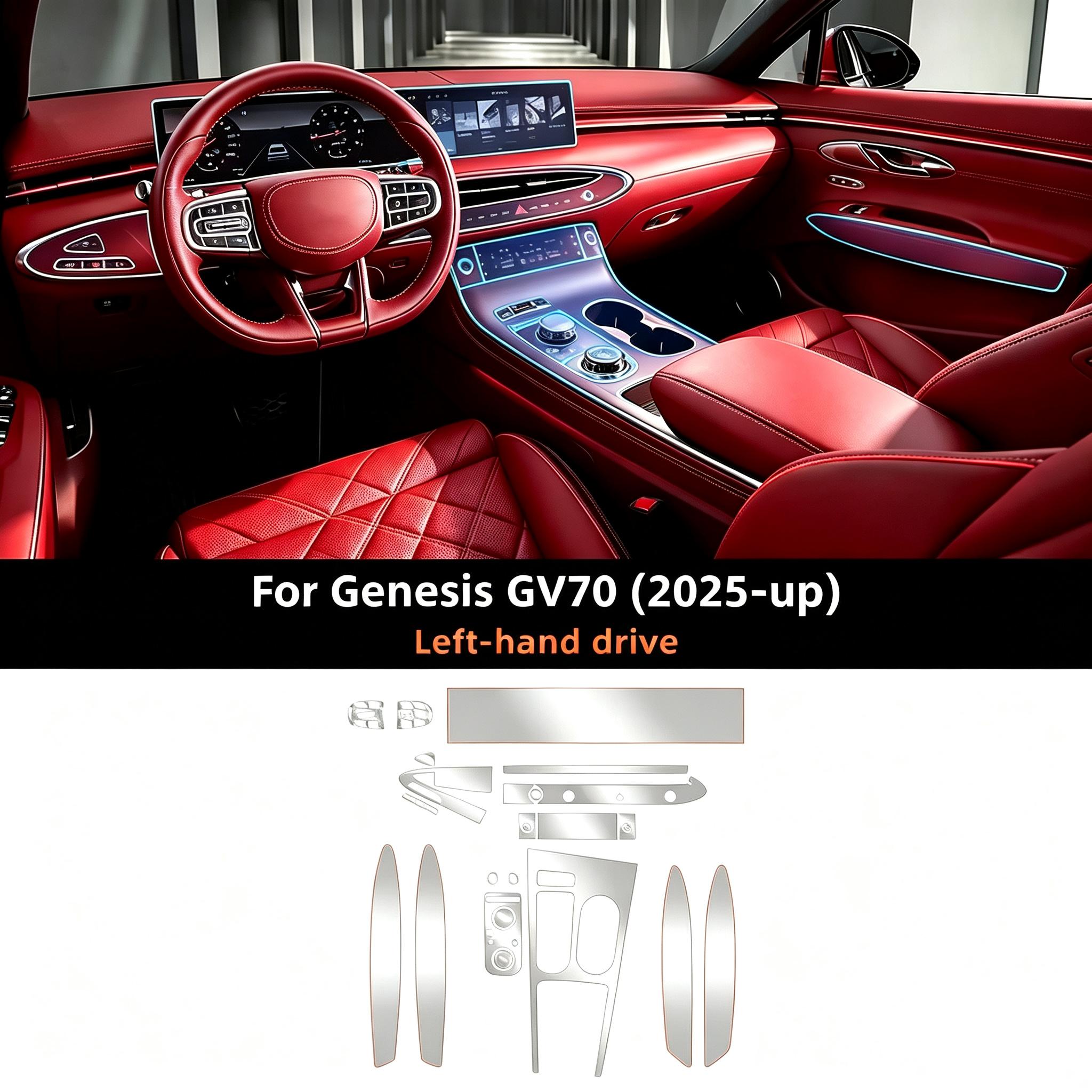 For Genesis GV70 2025-2026 Interior TPU