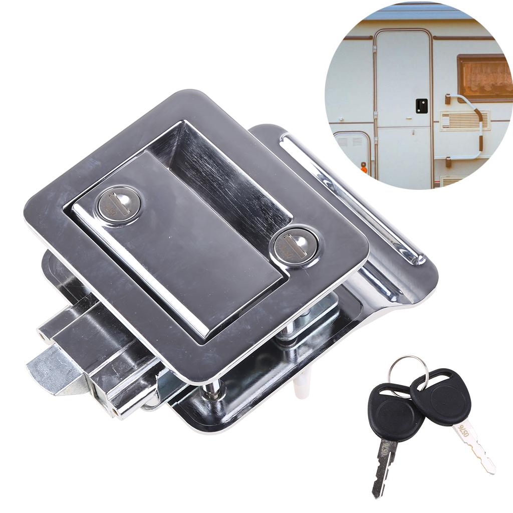 RV Door Lock Replacement Hardware Locks Metal for Latch Knob Locks for Motorhome