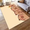 Cartoon Bears Pattern Carpet, Cute Beige Rug for Cozy Living Rooms Suitable for use as an anti-slip for living room bedroom sofas