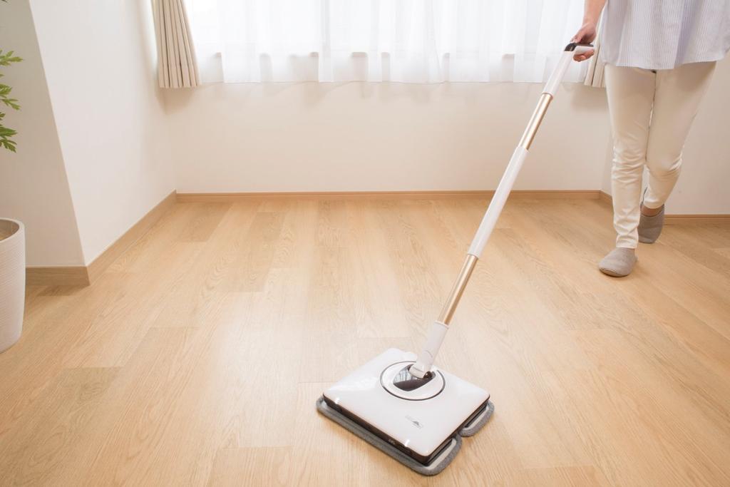 CCP Cordless Vibration Mop Cleaner, White, ZJ-MV25-WH