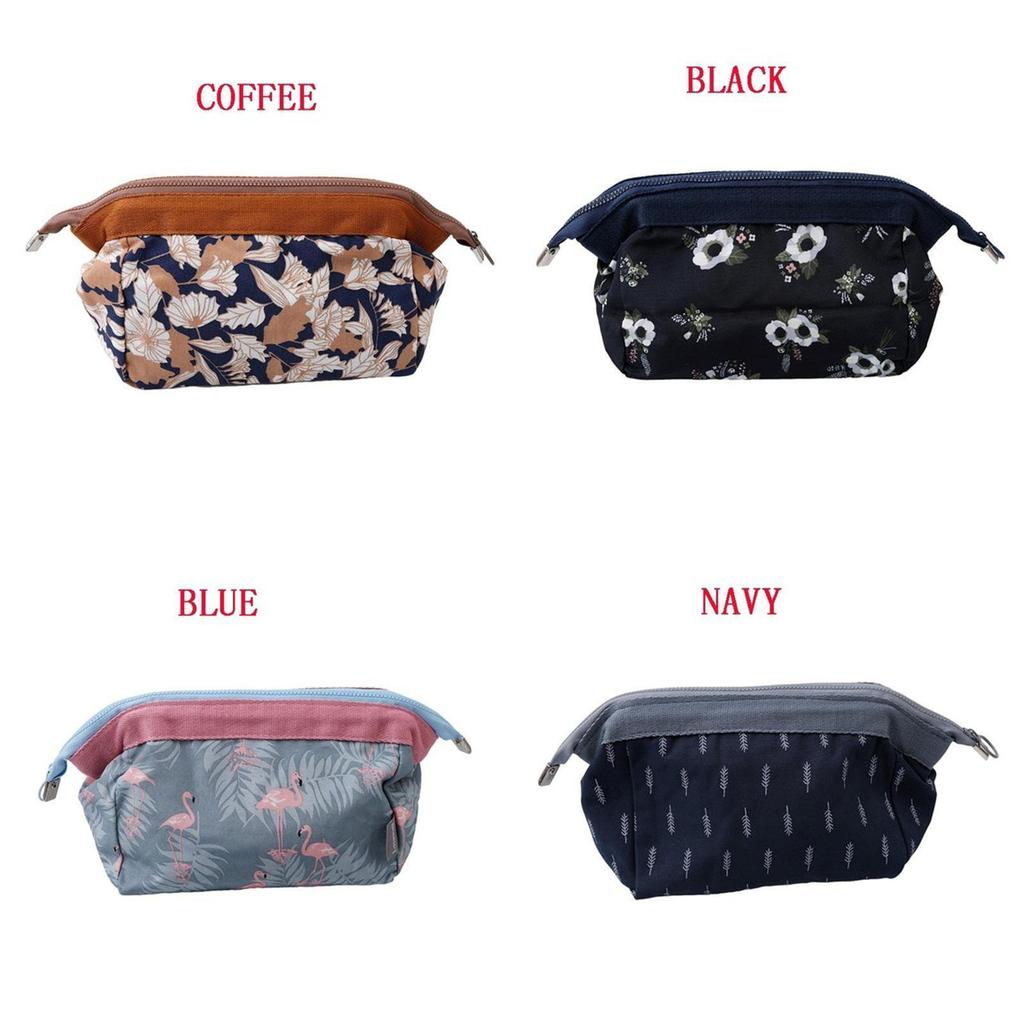 Premium Quality Multifunctional Flamingo Print Cosmetic Storage Bag With Waterproof Zipper