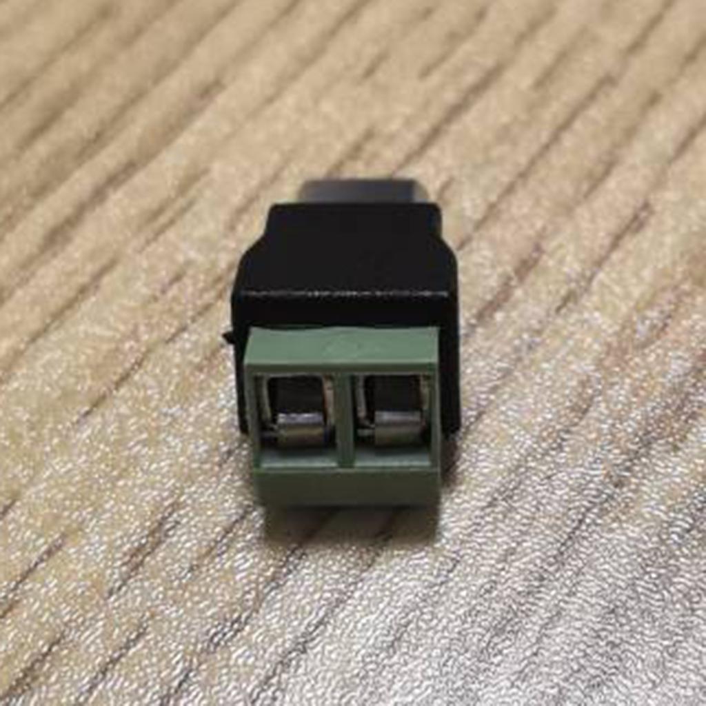 2-teiliger USB-C-Stecker auf 2-Pin Lötloser Verbinder Crimp-Klemmen-Adapter 5V3A Stromausgabe für die Reparatur kleiner Gadgets