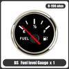 0-190 Ohm Fuel Level Guage Meter 400mm 450mm 500mm 550mm Fuel Level Sensor 52MM Fuel gauge For Marine Boat Car Truck