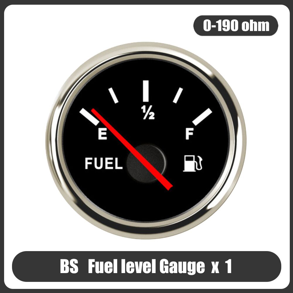 0-190 Ohm Fuel Level Guage Meter 400mm 450mm 500mm 550mm Fuel Level Sensor 52MM Fuel gauge For Marine Boat Car Truck