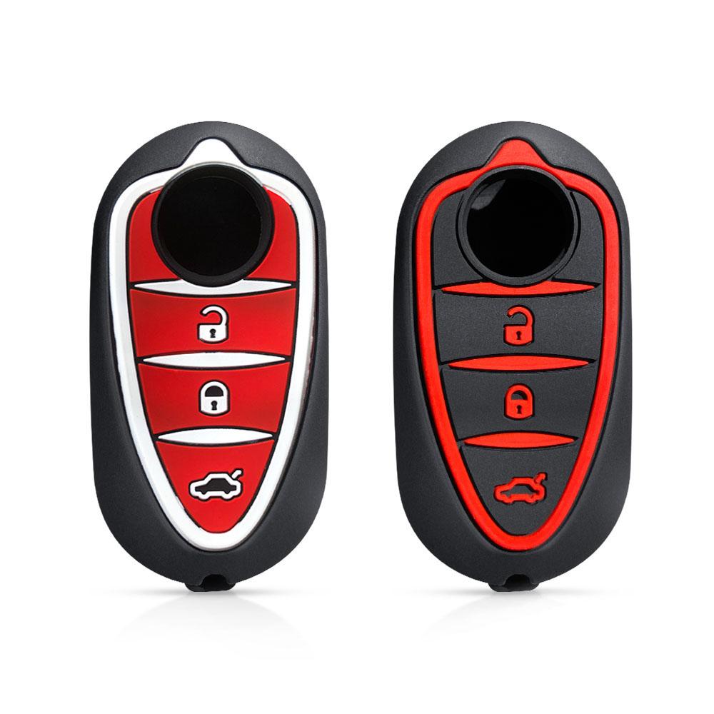 Flip Auto Key Cover for Alfa Romeo Mito Giulietta 159 Gta Silica Gel Key Case Remote Control Cover for Alarm Accessories for Car