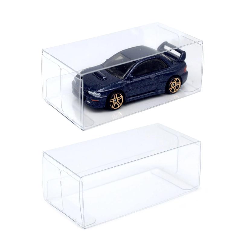 50/100pcs Protector Clear PVC Cases 1/64 Car Toy Dustproof Box Case Display Protection Box Case Display Box