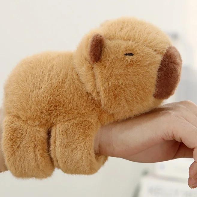 

Kawaii Animal Panda Capybara Fox Wristband Plush Doll Toys Soft Wrist Band Christmas Gifts Cuddly Stuffed Fluffy Huggable Comfort Adorable 17cm