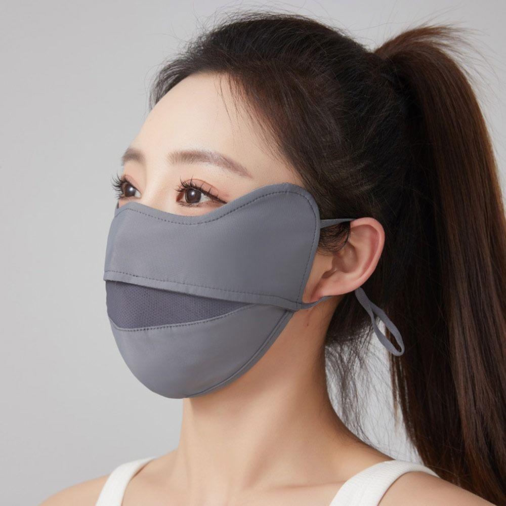Breathable Mesh Sun Protection Mask Hanging Ear Outdoor Running and Cycling Face Mask