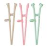 EDISONmama Bebebird Ohashijozu (Beige) Bear Chopsticks for Right-Handed Practice, Perfect for Graduating from Training Chopsticks, Includes Ring, Dish