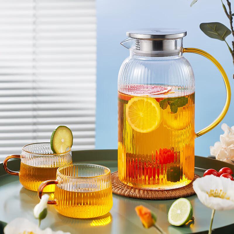 FUGUANG Heat-Resistant Hammered Glass Pitcher