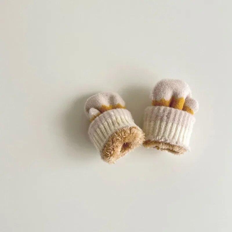 Kawaii Baby Fäustlinge Schöne Cartoon Tier Wal Handschuh für Kleinkind Junge Mädchen Herbst Winter Verdicken Plüsch Kinder Handschuh Wärmer Zeug