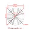 New small fan protection net 120mm 40 50 60 70 80 90 110 150 180 200mm cooling fan protection net metal iron mesh cover