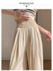 Women's 2025 Drapey Ice Silk Yamamoto Summer Wide-Leg Pants - Lightweight, Casual, Loose Fit for Strolling.